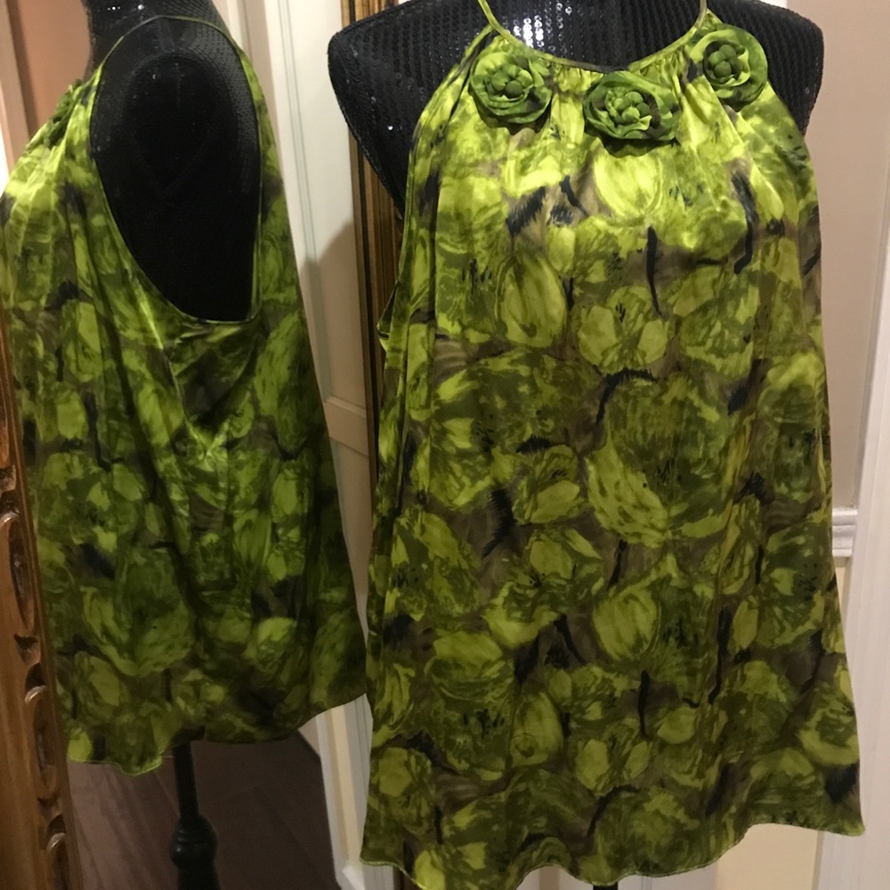 100% silk blouse